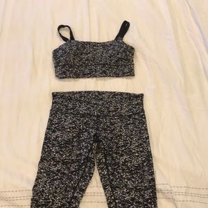 Lululemon pants and bra set